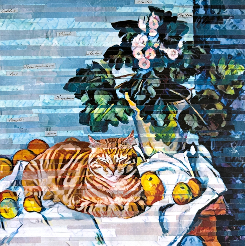 Click here to view Still Cat with Apples by Lori Reed
